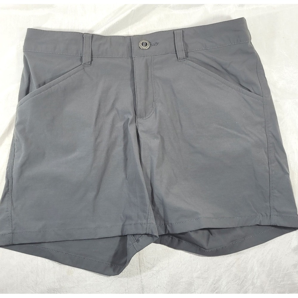 Patagonia Women's Worn Wear Nylon Water Repellent Quandary Shorts 5" Grey - Sz 0